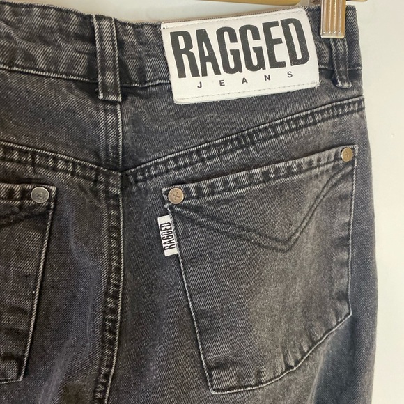 Free People Revolve Ragged Priest Black Back Slash Jeans - Picture 2 of 8